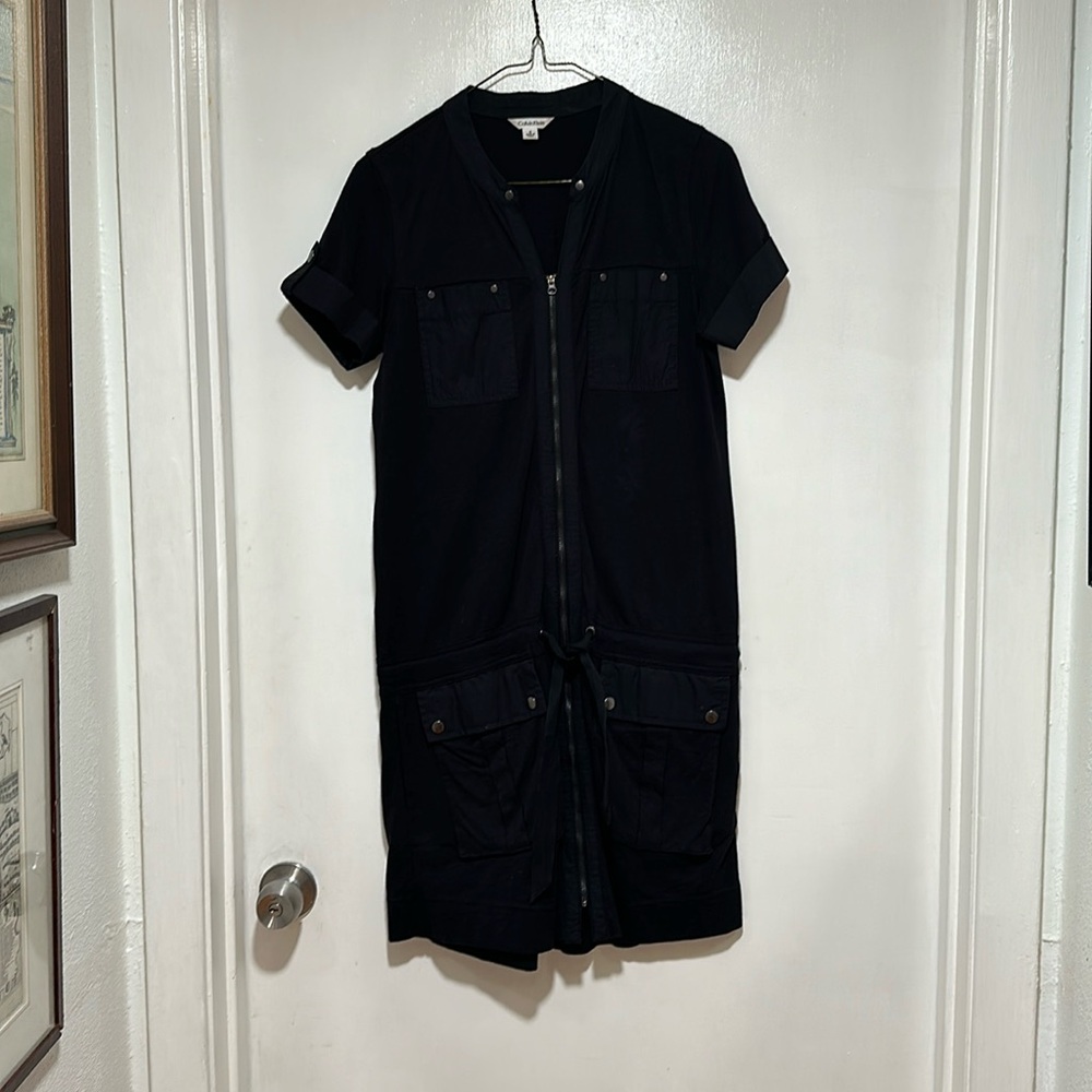 Calvin Klein casual summer fun lounging dress Size small. Black